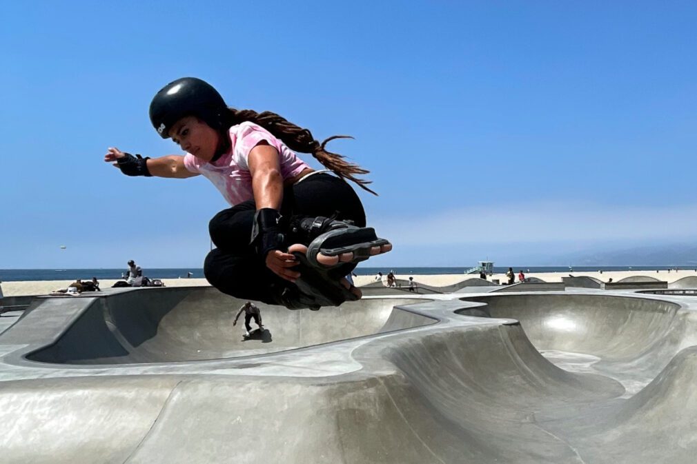 emi parejo patinadora patinaje roller skate