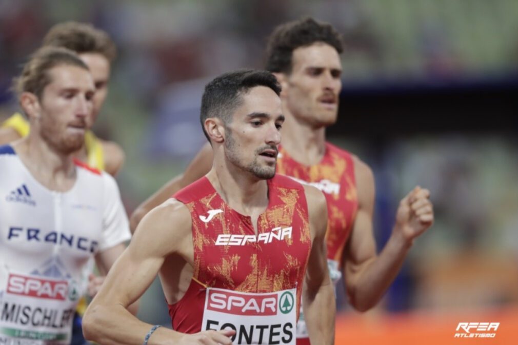 Ignacio Fontes y Gonzalo García en la primera semifinal del Europeo de Atletismo de Múnich