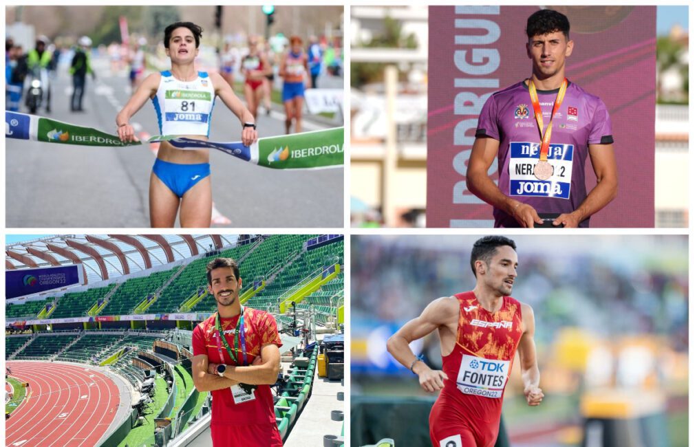 Los cuatro atletas granadinos que competirán en el europeo de Múnich | Foto: Montaje GD