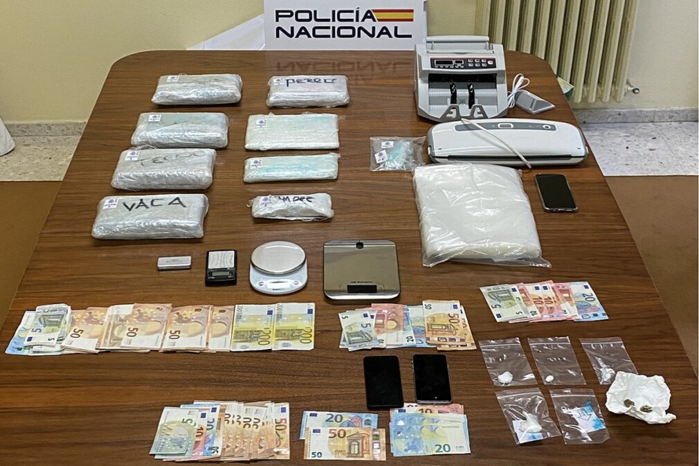 policia nacional droga dinero incautado