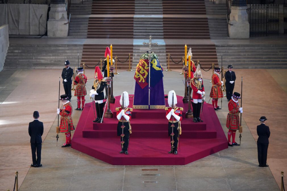 Capilla ardiente de Isabel II en el palacio de Westminster, en Londres