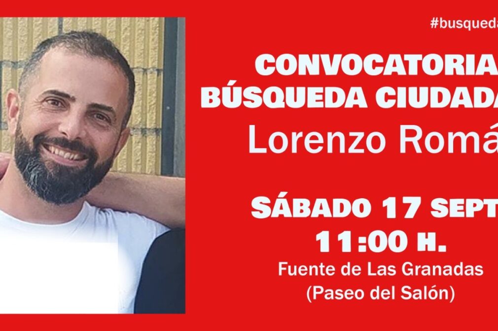 Convocatoria búsqueda Lorenzo Roman