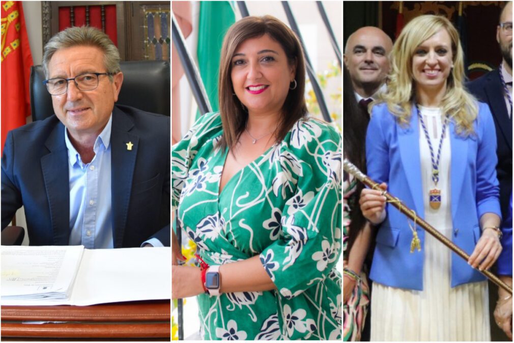 Manuel Gavilán, alcalde de Baza; Loli Cañavate, alcaldesa de Armilla; Berta Linares, alcaldesa de Maracena