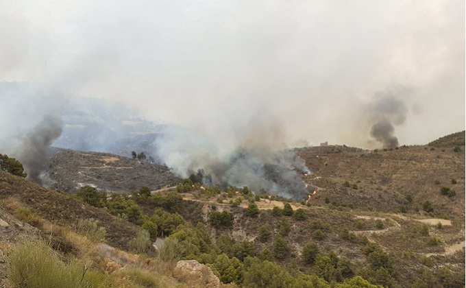 incendio forestal los guajares - foto plan infoca