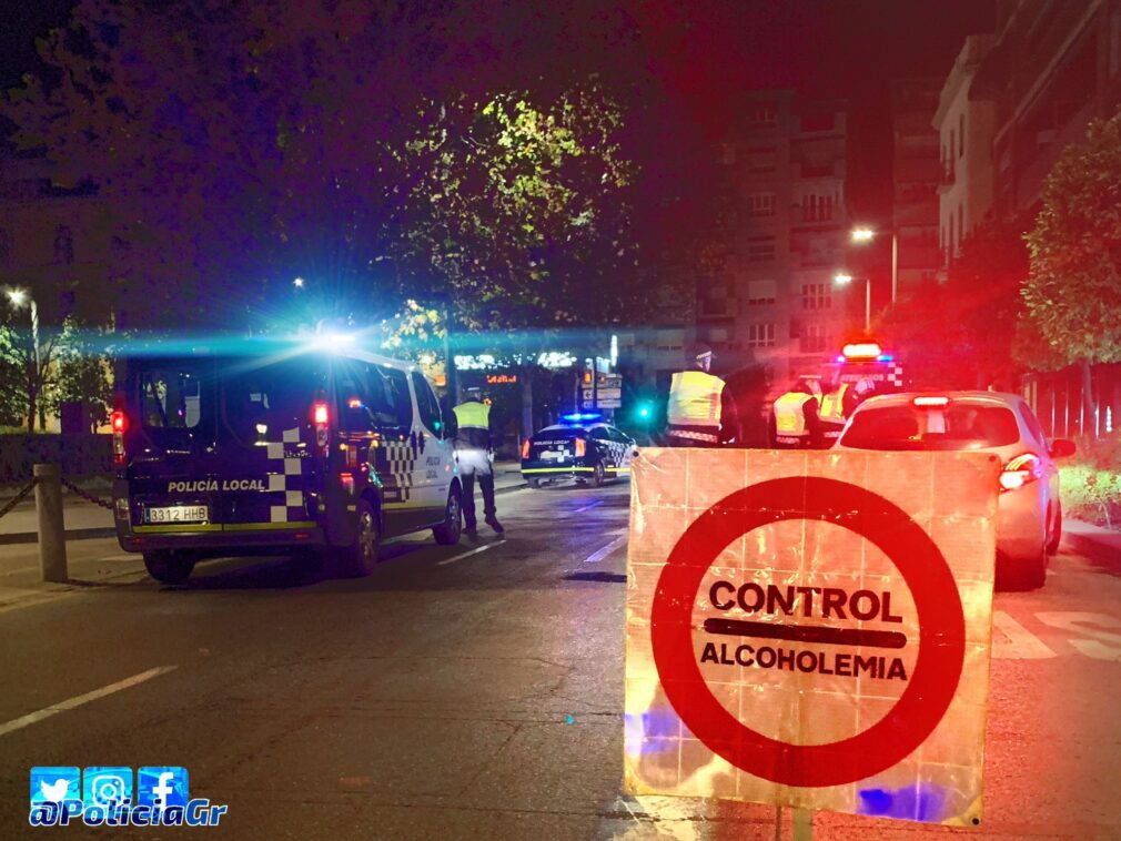 Control de alcoholemia y drogas de la Policía Local de Granada