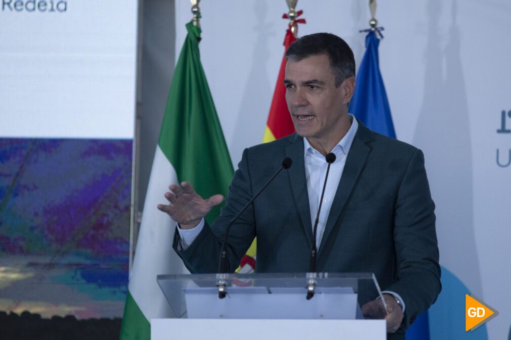 Inaguracion de Pedro Sanchez y Juanma Moreno de la linea de alta tensión Caparacena Baza en Granada