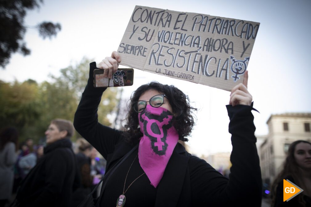 Manifestación del 25N en contra de la violencia de genero en Granada