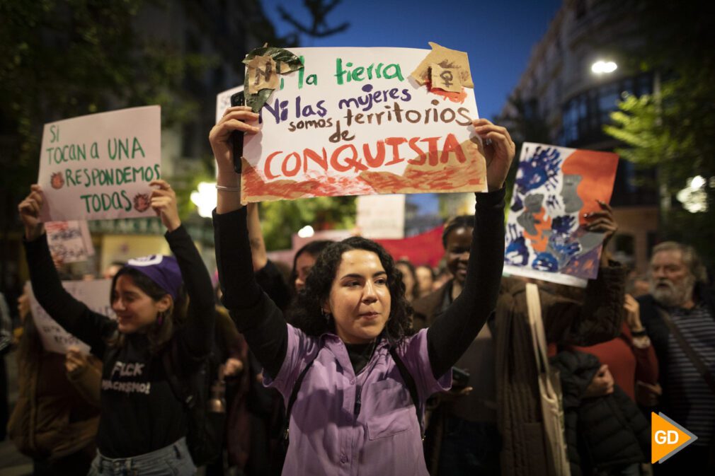 Manifestación del 25N en contra de la violencia de genero en Granada