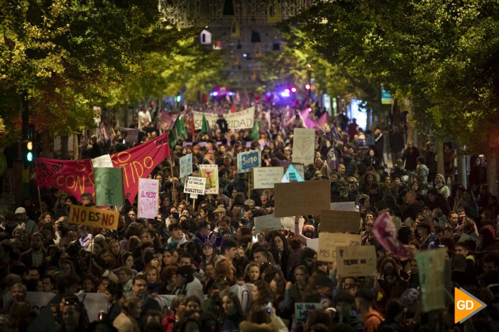 Manifestación del 25N en contra de la violencia de genero en Granada