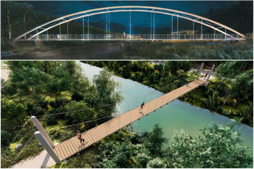Fuente Vaqueros construye dos puentes para conectar las rutas de senderismo de los municipios lorquianos