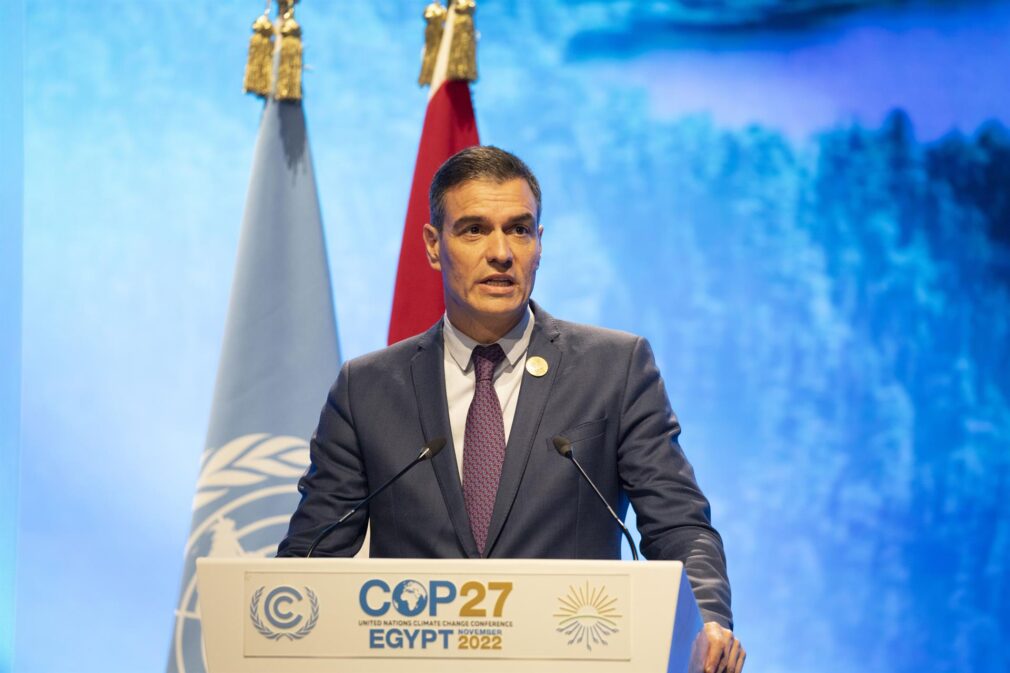 Pedro Sánchez cumbre cambio climático ONU 27