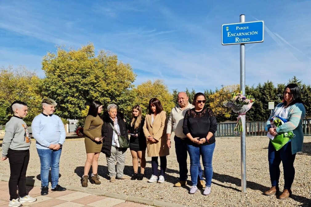 parque cullar vega dedicado a Encarnación Rubio