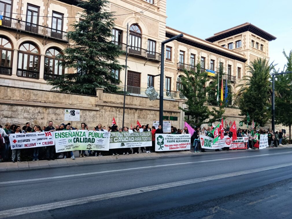 protesta Fampa Alhambra educación