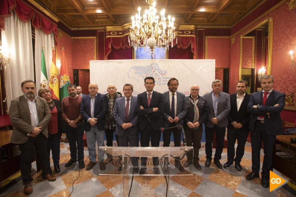 Rueda de prensa en el Ayuntamiento de Granada por el tema de la Agencia de Inteligencia Artificial