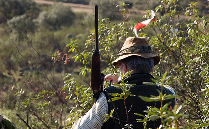 Un cazador recorre el monte en temporada de caza - Foto Junta