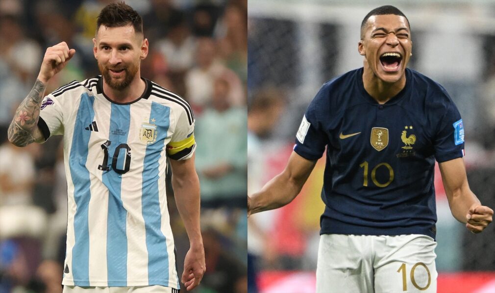 Leo Messi (Argentina) y Kylian Mbappé (Francia)