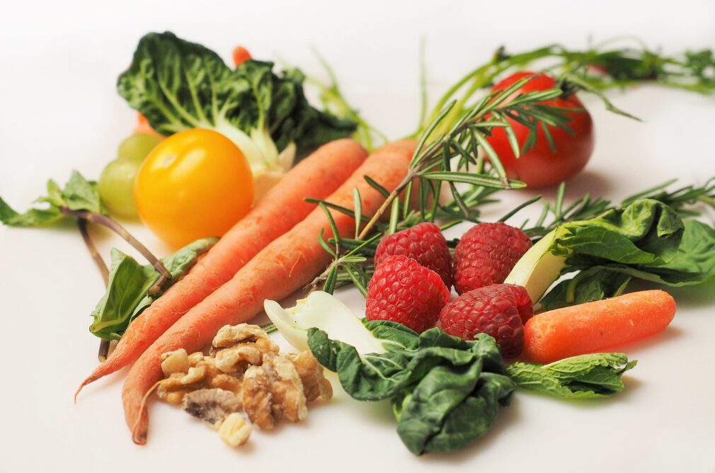verduras alimentación sana zanahoria fresas