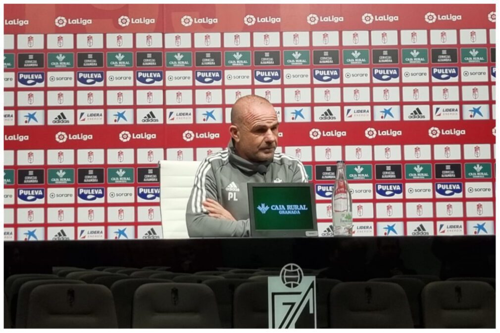 Paco López en la rueda de prensa previa al partido contra el Levante