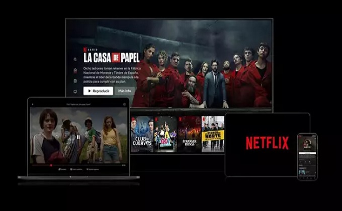Netflix, la plataforma de servicio en 'streaming', en varios dispositivos