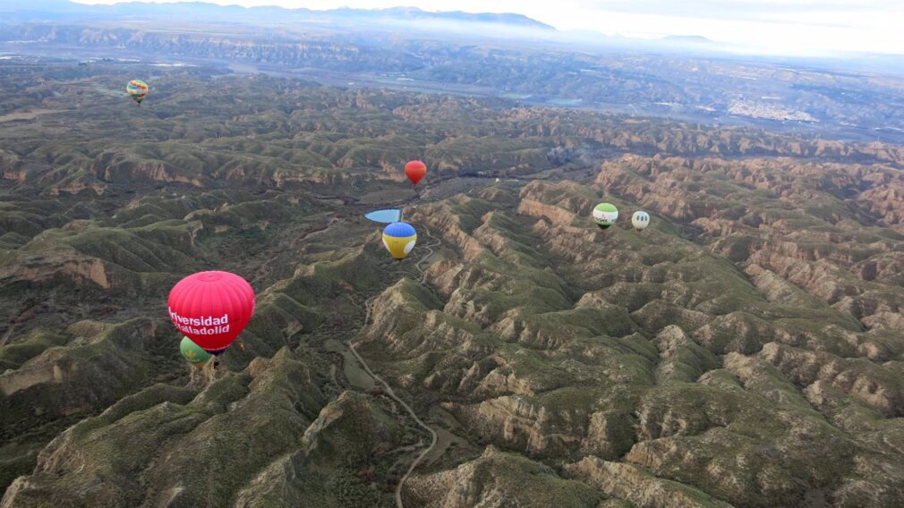 Globos sobre el Geoparque de Granada | Foto: Archivo