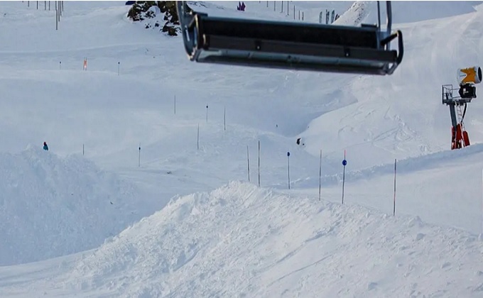 Sierra Nevada circuito de snowboard cross para la Copa del Mundo