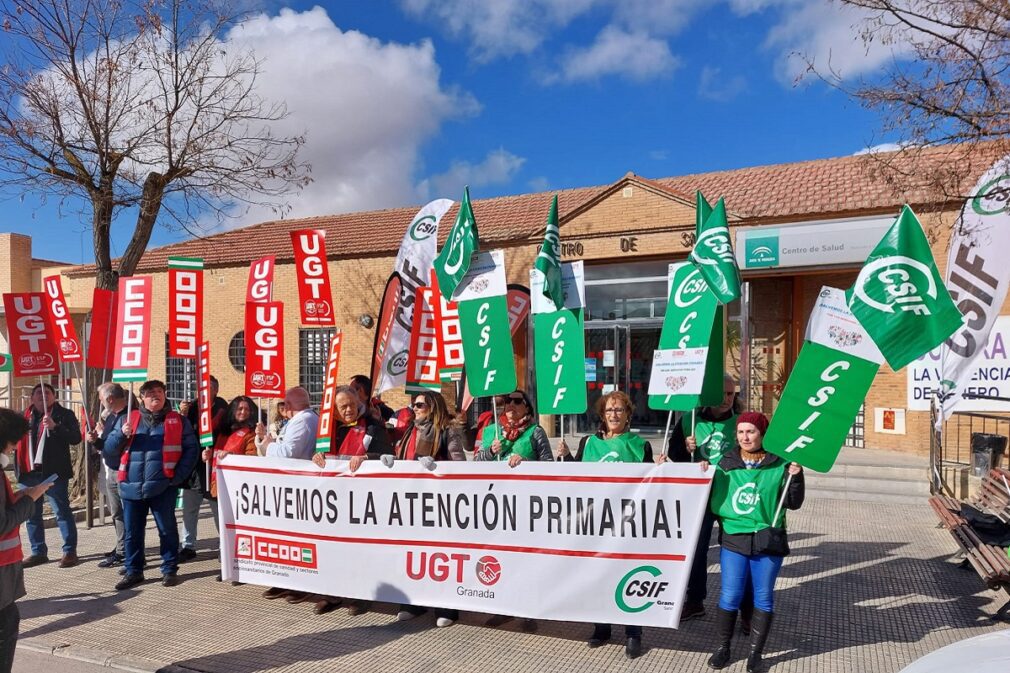 Sindicatos protestan para defender la Atención Primaria Huéscar