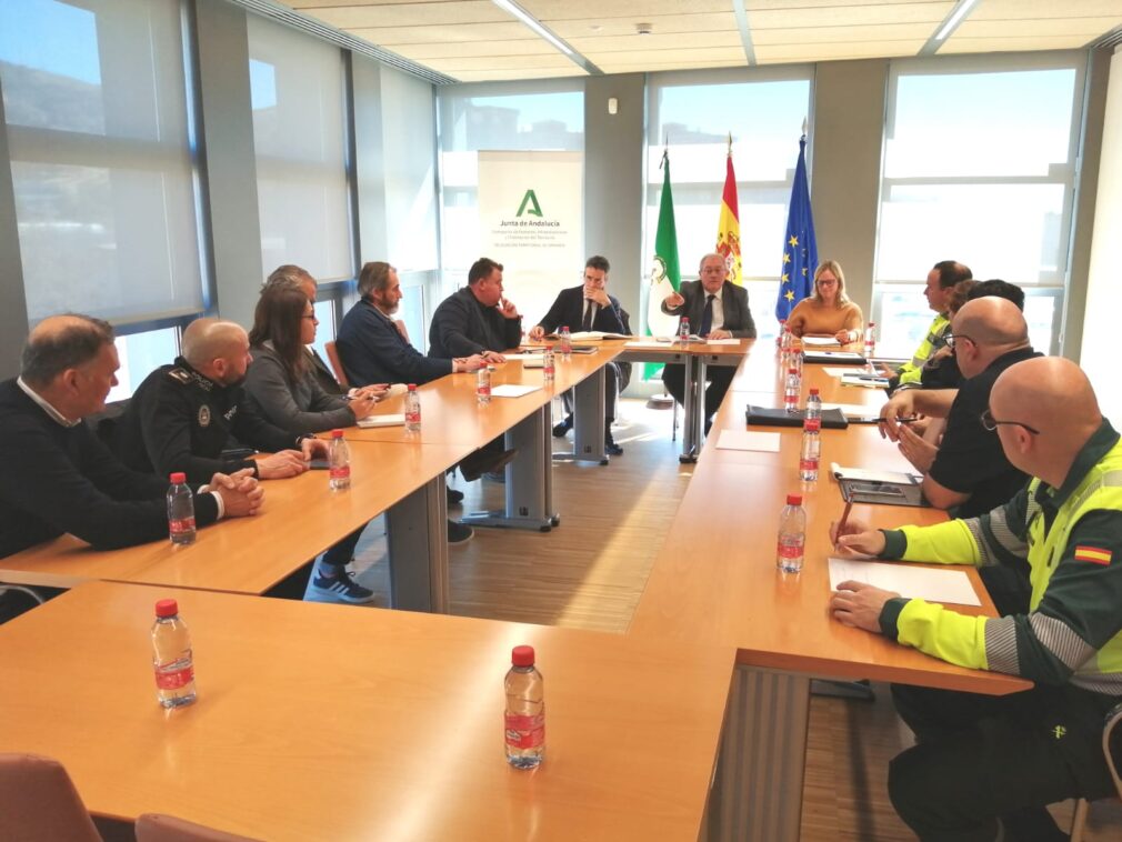 Reunión trabajos desprendimientos carretera de Sierra Nevada A-395