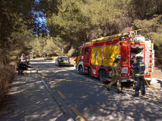 Hasta el lugar se desplazaron Bomberos de Granada, Policía Local y el Plan Infoca | Foto: Remitida