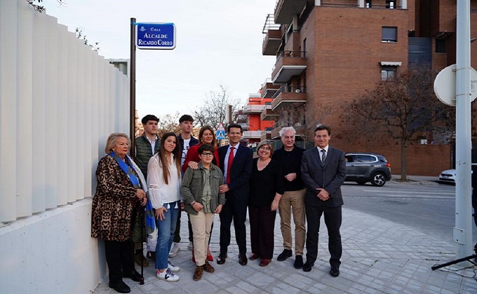 inauguracion calle ricardo corro en barrio albayda