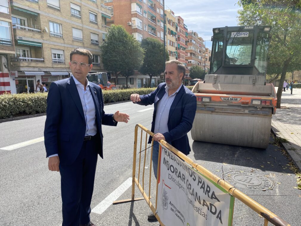 obras de asfaltado de Camino de Ronda 2