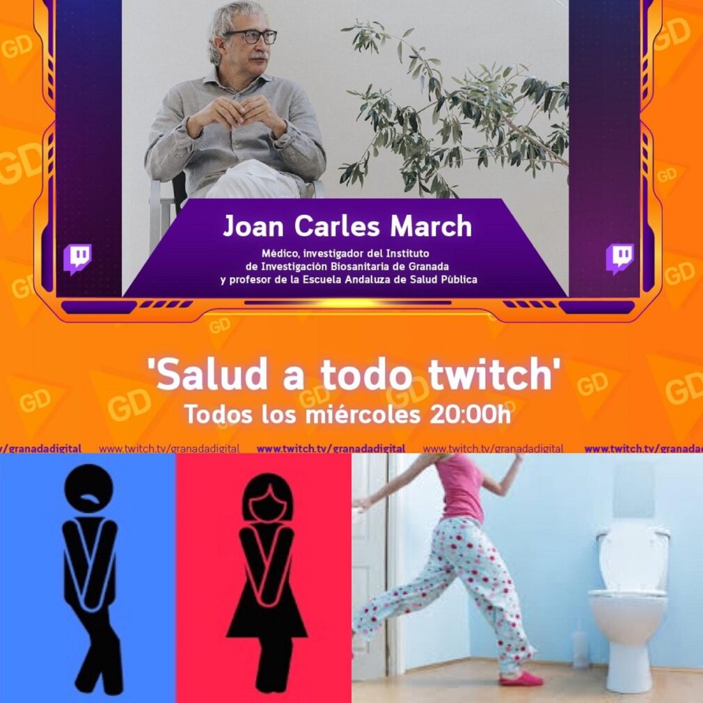 salud a todo twitch sobre incontinencia urinaria y fecal