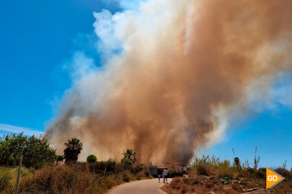 incendio agricola entre motril y salobreña