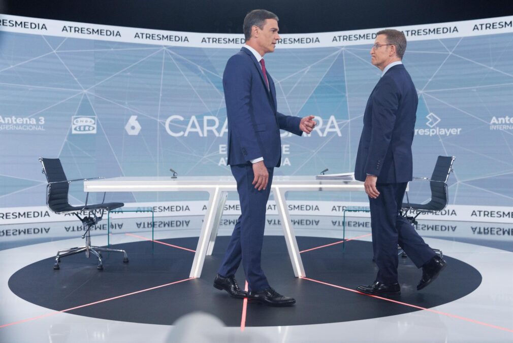 Debate cara a cara entre Pedro Sánchez y Alberto Núñez Feijóo