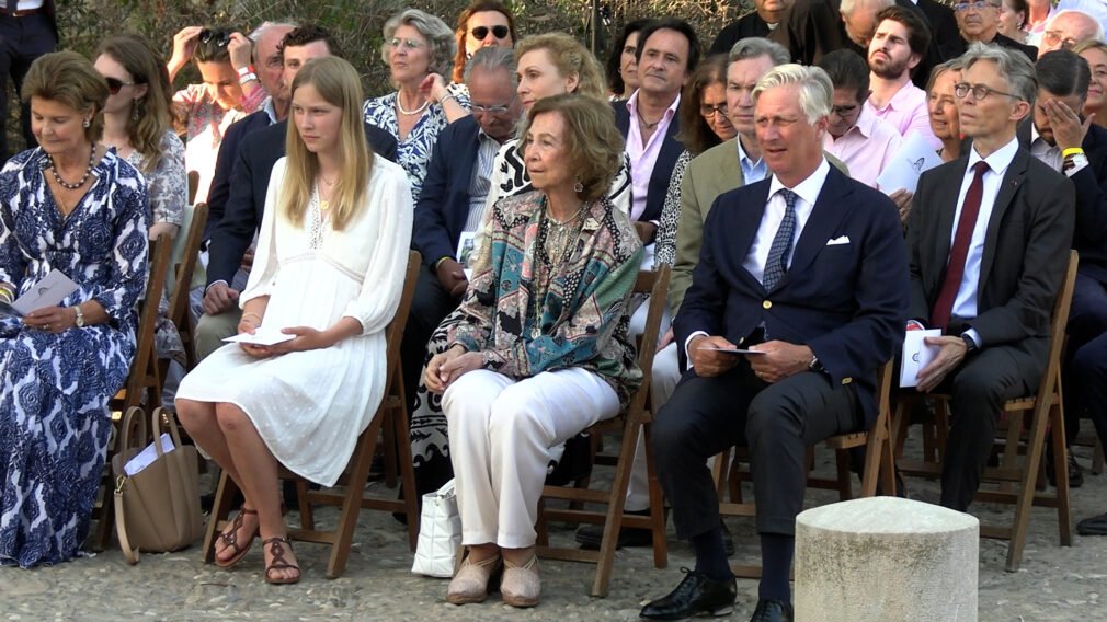 La Reina Sofía, acompañada por Felipe de Bélgica, presiden el acto conmemorativo del 30º aniversario del fallecimiento del Rey Balduino de Bélgica