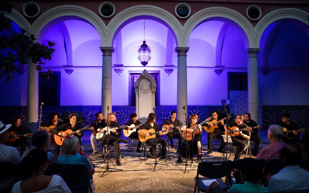 Los alumnos de guitarra de la Universidad de California se despiden de Granada con flamenco