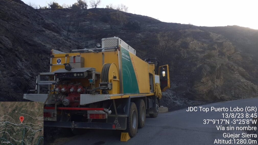 Incendios.- El Infoca da por extinguido el incendio de Güéjar Sierra (Granada)