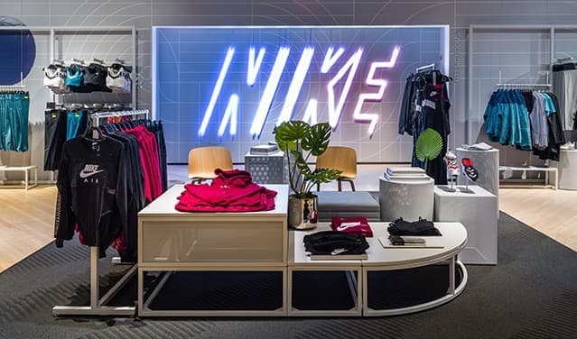 Modelo de tienda Nike que hay en España