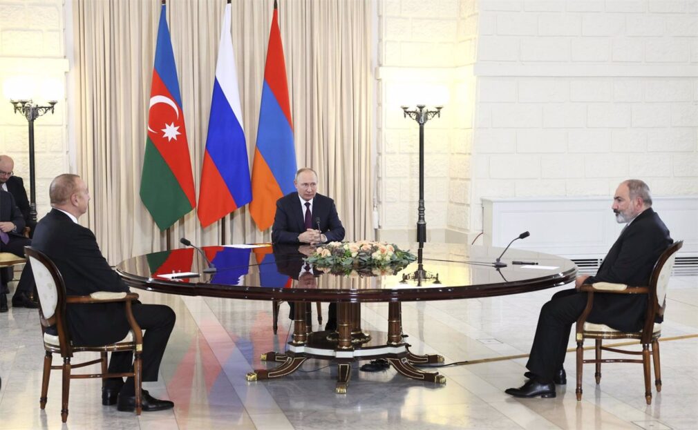 Russian President Putin Holds Trilateral Meeting on Transcaucasus