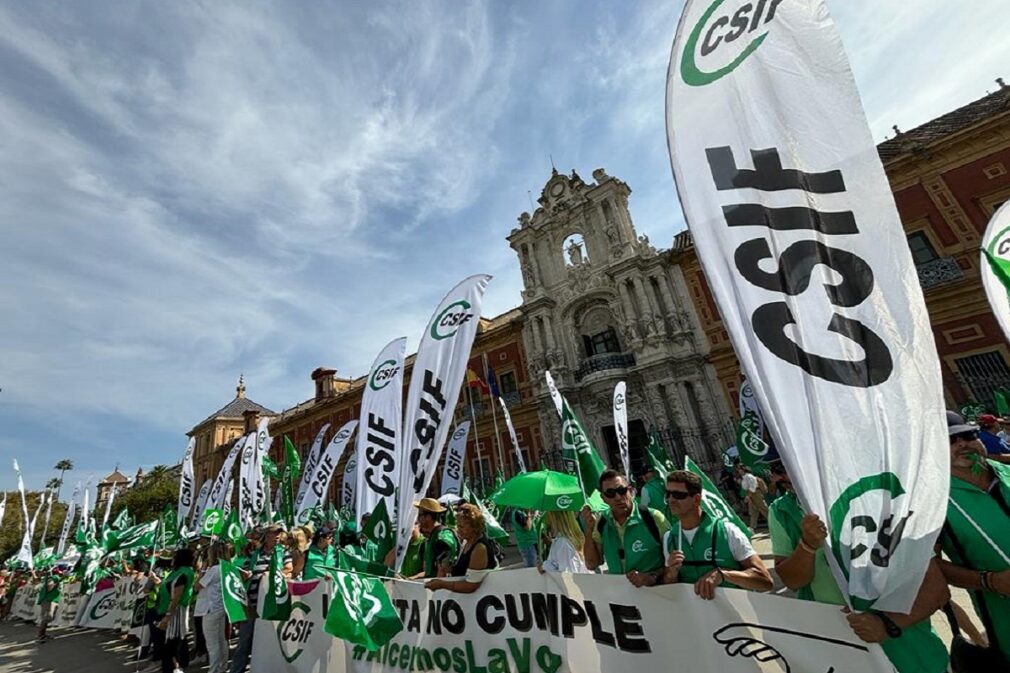 CSIF Protesta San Telmo 1