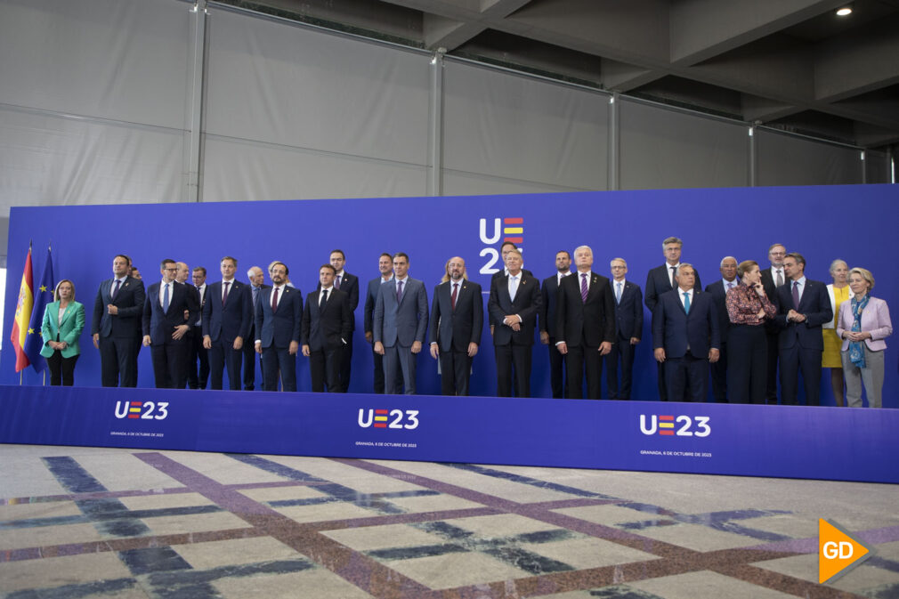 Foto de familia del Consejo informal de los jefes de estado de la Union Europea en Granada