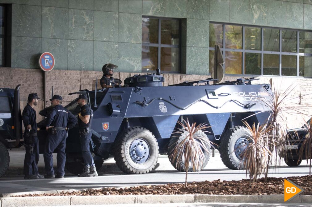 Policia nacional en Granada por la cumbre europea