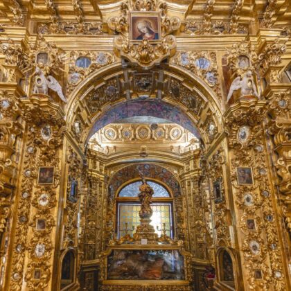 Urna en la que se encuentra la momia de San Feliciano, en la basílica de San Juan de Dios | Foto: San Juan de Dios