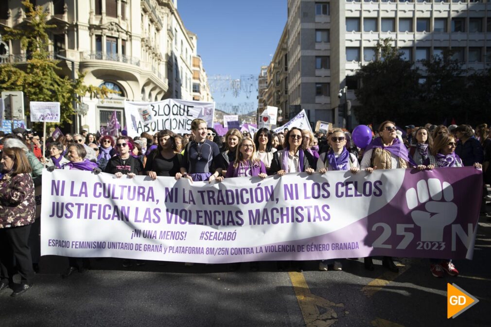 Manifestación por el 25N en Granada