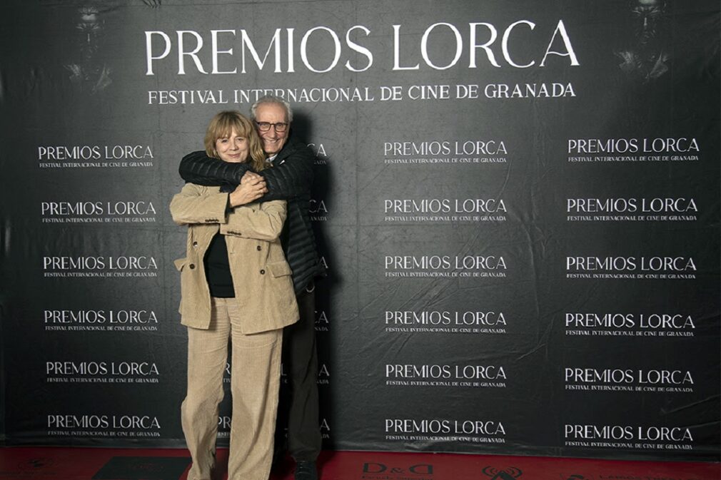 Jaime Chávarri y Emma Suárez, en los cines Megarama de Granada
