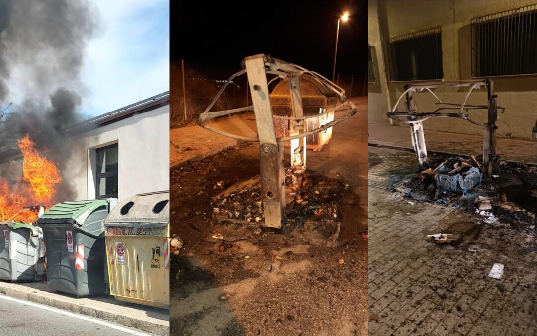 Queman cuatro contenedores de basura en Motril en la última semana