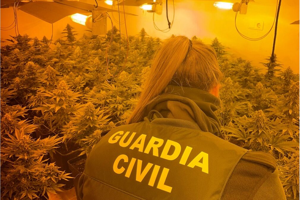 centro produccion marihuana - foto guardia civil