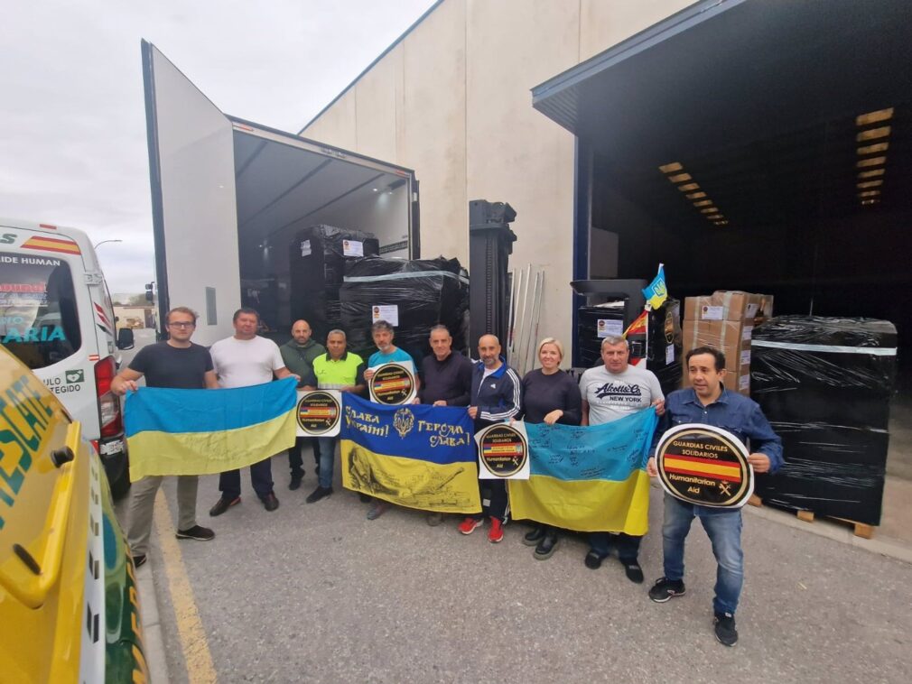 Granada.- Guardias Civiles Solidarios envía desde Granada dos cargamentos de ayuda humanitaria a Ucrania y Siria