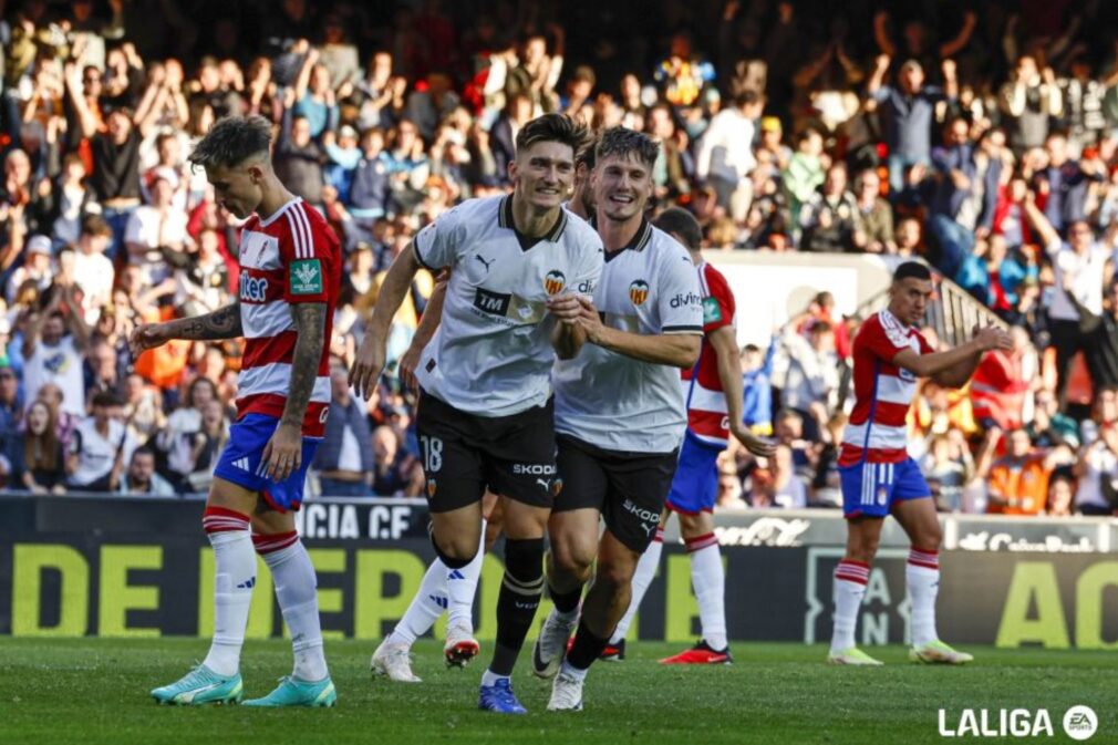 Estadísticas de valencia c. f. contra granada club de fútbol