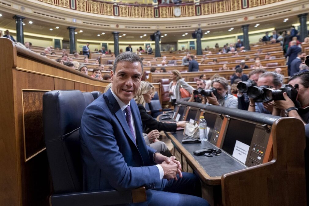 l presidente del Gobierno en funciones, Pedro Sánchez en la investidura de Núñez Feijóo - Alberto Ortega - Europa Press - Archivo