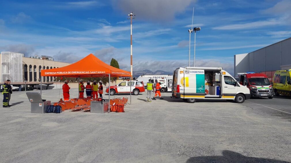 Granada.- La Junta prueba en un simulacro en Granada la respuesta ante un accidente aéreo